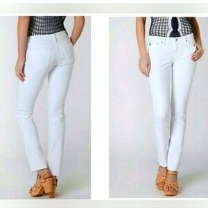 AG Adriano Goldschmied Stevie Slim Straight White Jeans Size 27
